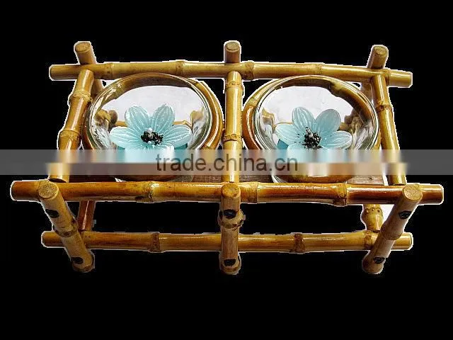 bamboo candle holder