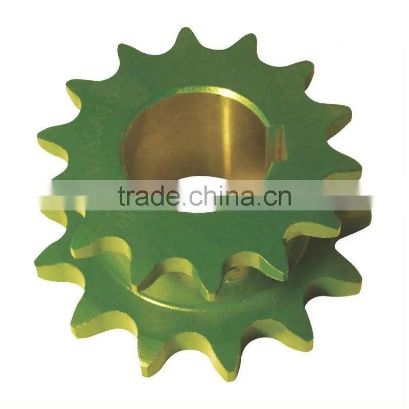 Plastic sprockets combine harvester
