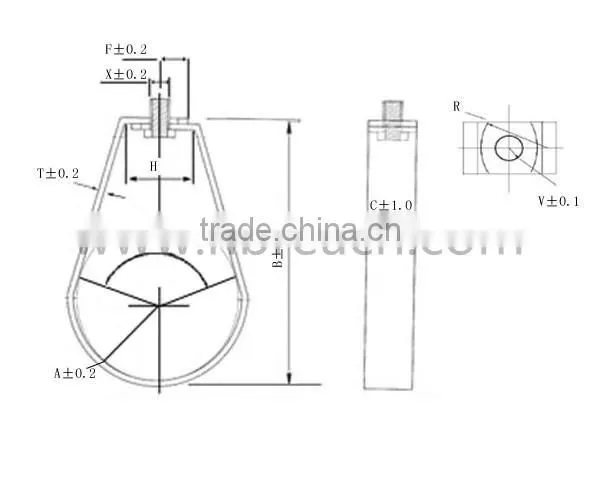Heavy Duty Metal Sprinkler Plumbing Pipe Clamp