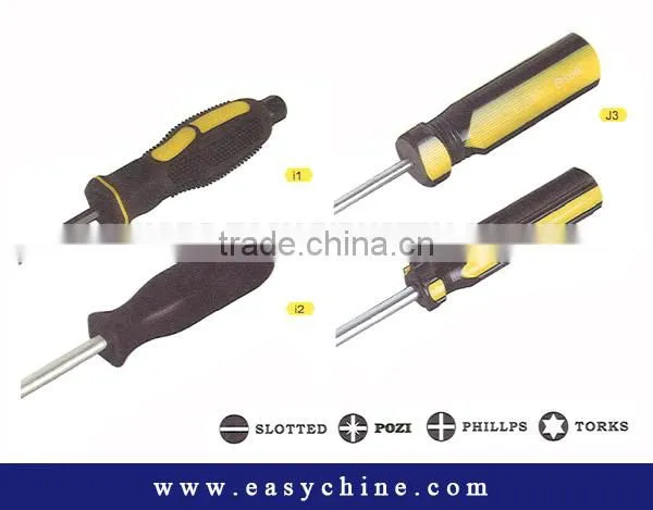 High Quality 45 Carbon Steel Crv Slotted Plastic Handle Screwdriver