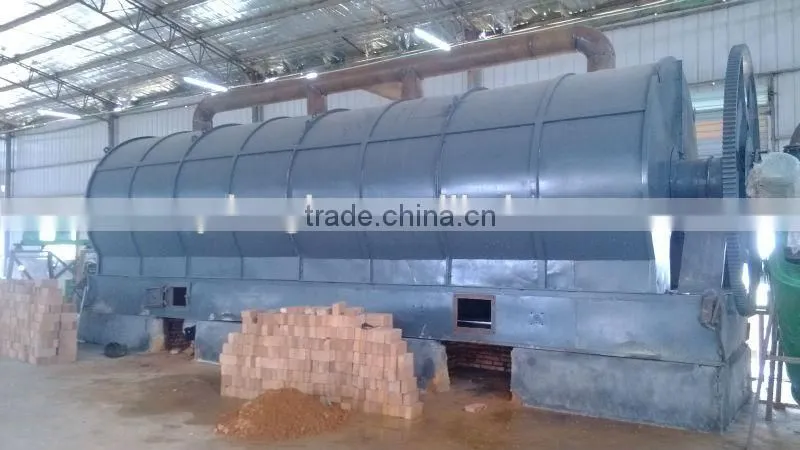 manufacturer of cintinuous waste tyre pyrolysis plant and recycling machine to oil