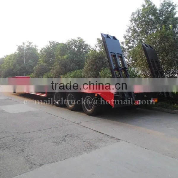 CLW 3 Axles 70 Ton Low Flatbed Transport Semi Trailer 18m
