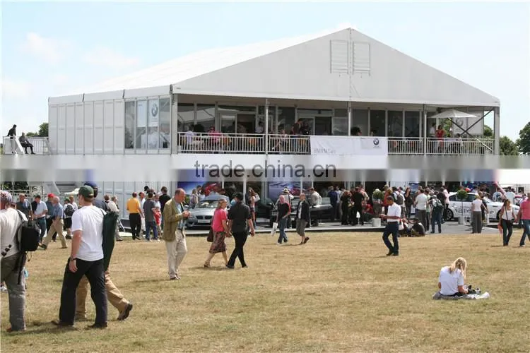 Luxury modern tent design double floor tents for events two storey tent