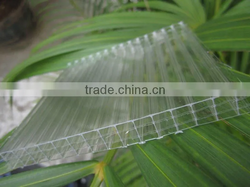 clear 4 layers Polycarobnate hollow sheet