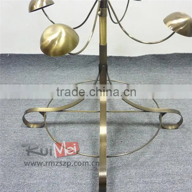 Customized Floor Standing Metal 4-Layer Spinning Display Stand for Wig
