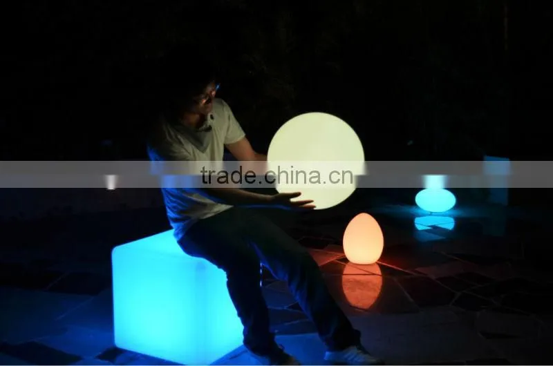 50cm large size RGB outdoor LED cubic stool