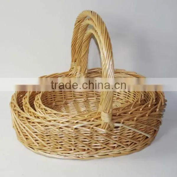 cheap Nice Oval willow Basket with handles
