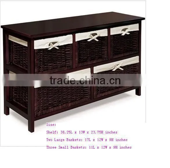 Linyi Tall Wicker drawer baskets for bathroom