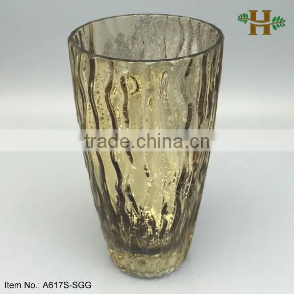 Quality Wave Patten Chinese Blown Antique Vase