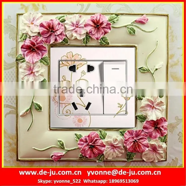 Plain Ivory White Socket Board Frames Sticker