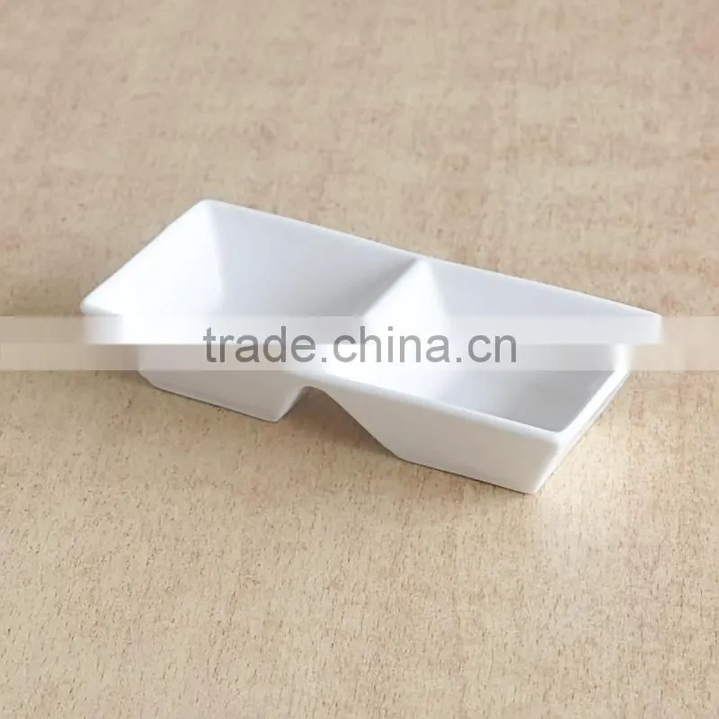 super white porcelain appetizer set