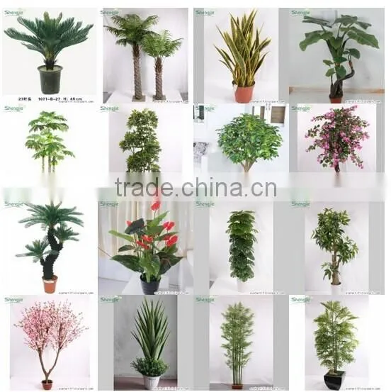 SJA07 artificial green mini palm bonsai plants for sale