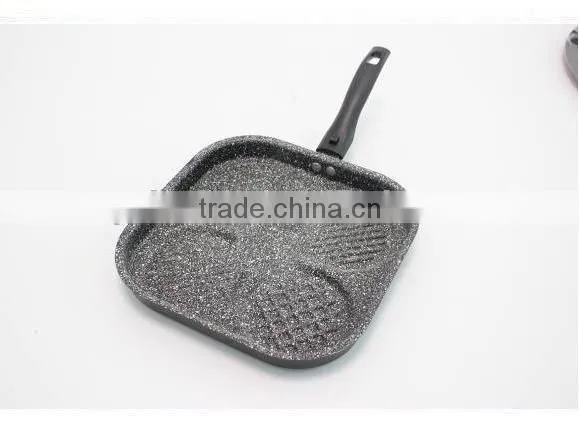 Nonstick Aluminium Egg Poacher Skillet Frying divided pan