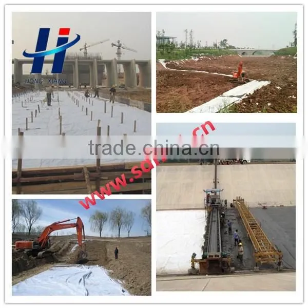 PET short fiber non woven geotextile for landfill filtration