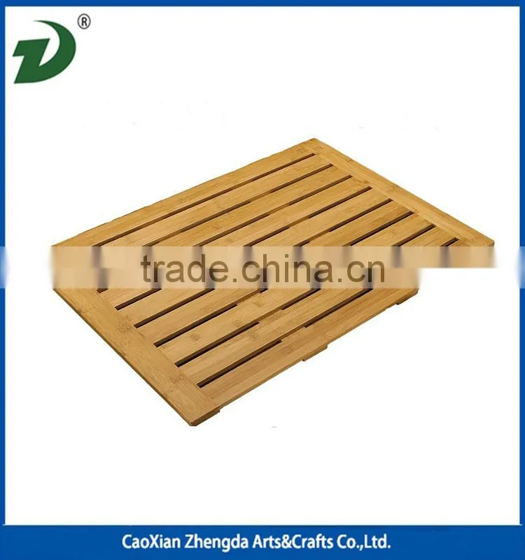 2016 New Design Anti Slip Wood Shower Mat