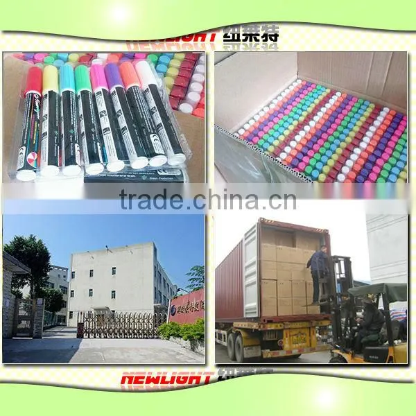 2017 Amazon hot sell Neon Color chalk marker Pens Reversible Bullet And Chisel Tip And A Brand New Revolutionary Cap