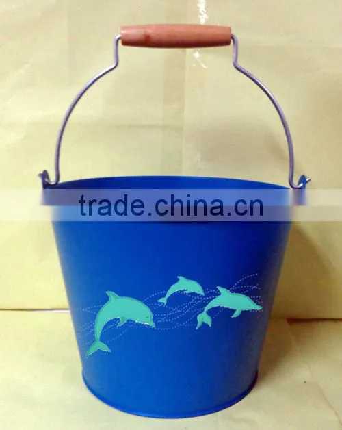 new water bucket painted metal bucket