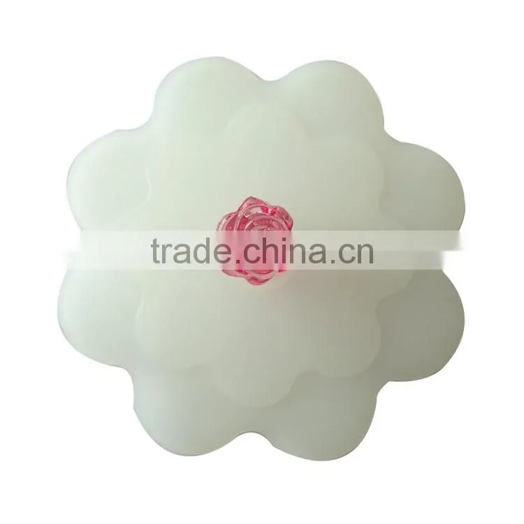 Silicone Cup Lids - Diamond Mug Cover - Silicone Glass Cover Suction Lids for Coffee and Tea Cup