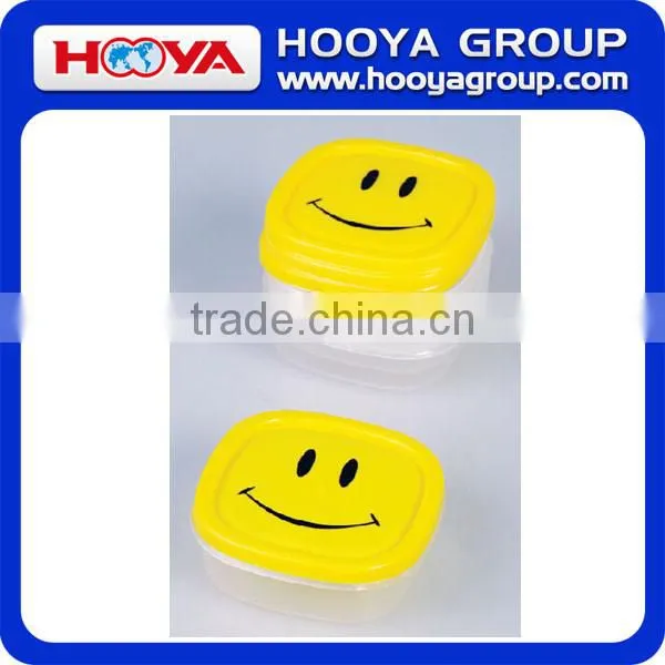 Hot sale 4 pcs keep fresh New PP crisper set with smiling face