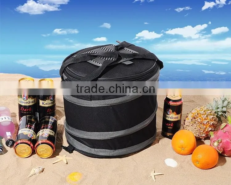 cooler bag/ collapsible round cooler bag/ car cooler bag 12v