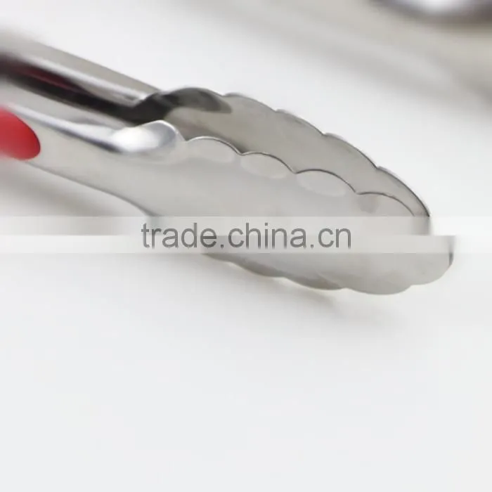 9 Inch Mini Kitchen Ware Stainless Steel Tongs