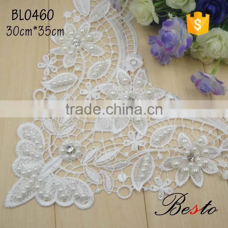 Exquisite workmanship lace applique for the wedding dress