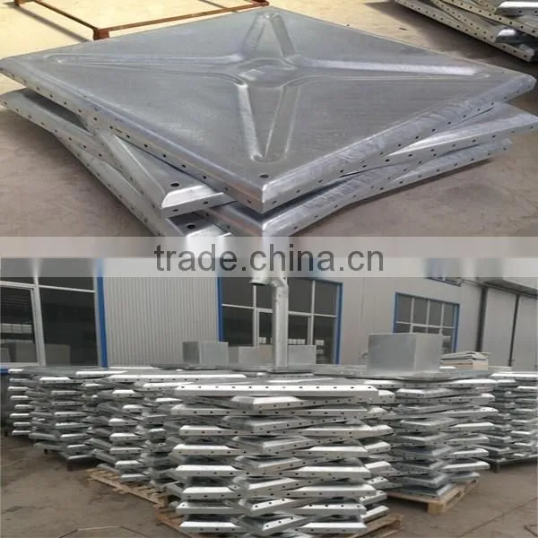 Thermal insulation press steel sectional water storage tank in china