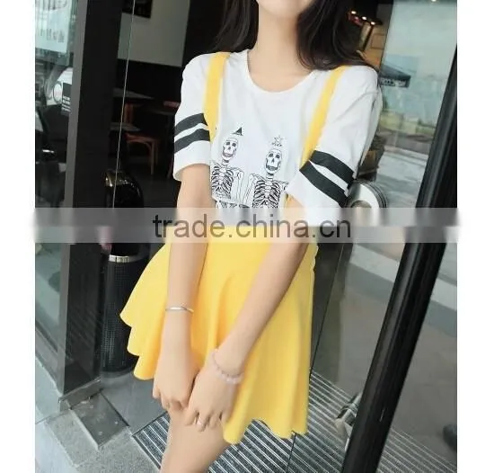 fashion cute braces chiffon skirt skirts
