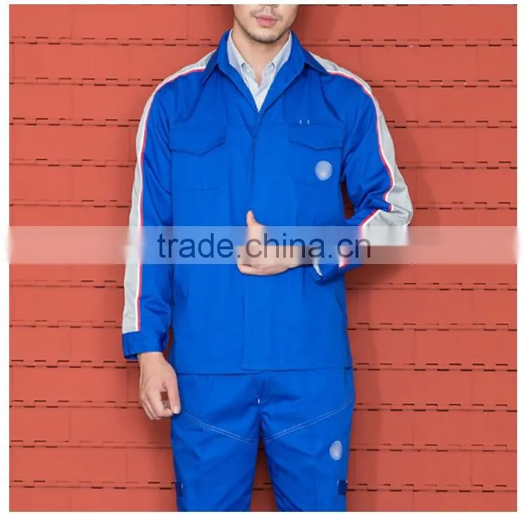 Custom High Quality Unisex Long Sleeve Royal Blue Workwear