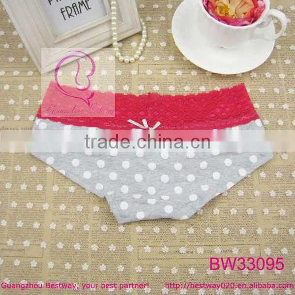 Red white polka dot stylish underpants