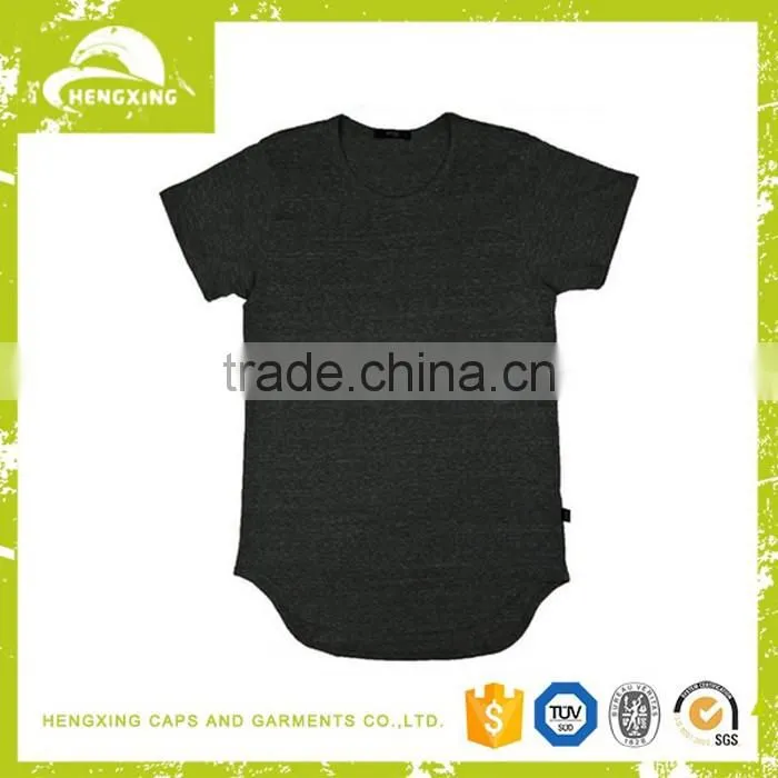 Custom high quality Hip Hop Light weight oversized Longline blank couple T-shirt