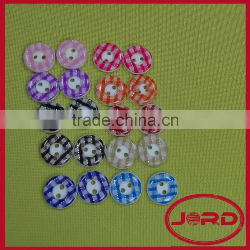 hot sale 2-holes resin round shape fabric covered buttons for clothing