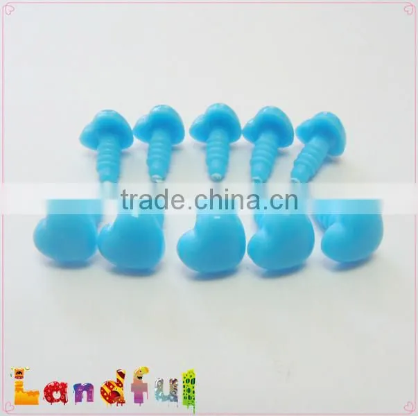 12mm Sky Blue Heart Nose Animal Nose Plush Toy Nose Craft Doll