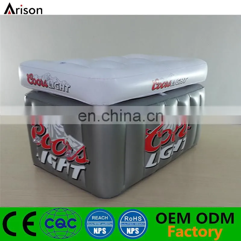 Inflatable ice bucket beer cooler inflatable float ice cooler for water cooler