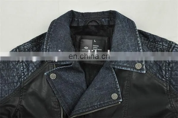 Good quality mens custom design yamaha leather jacket