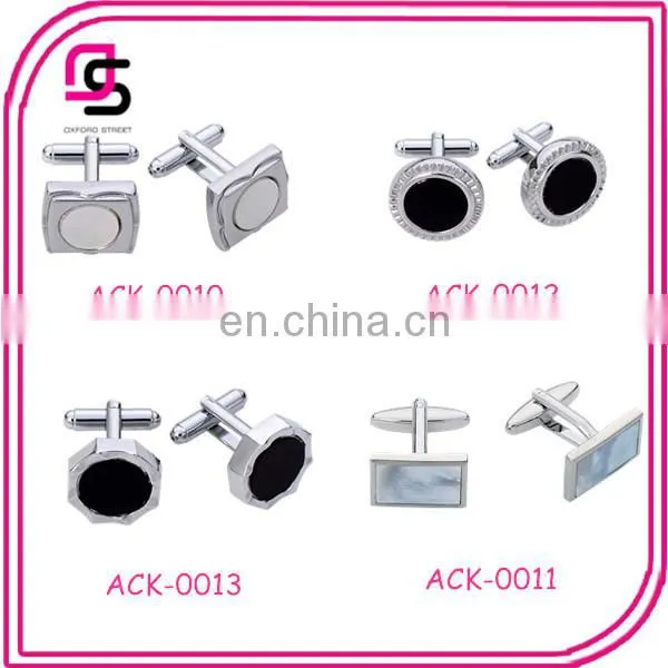 Fashion Zinc Alloy Plated Cufflink for Mens Shirts