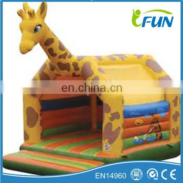 Commercial inflatable giraffe bouncer/inflatable giraffe jumping bouncer/giraffe inflatable bouncer castle