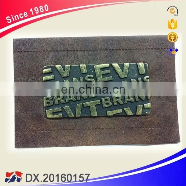 Real Leather Label & PU Leather Label & Metal Leather Label