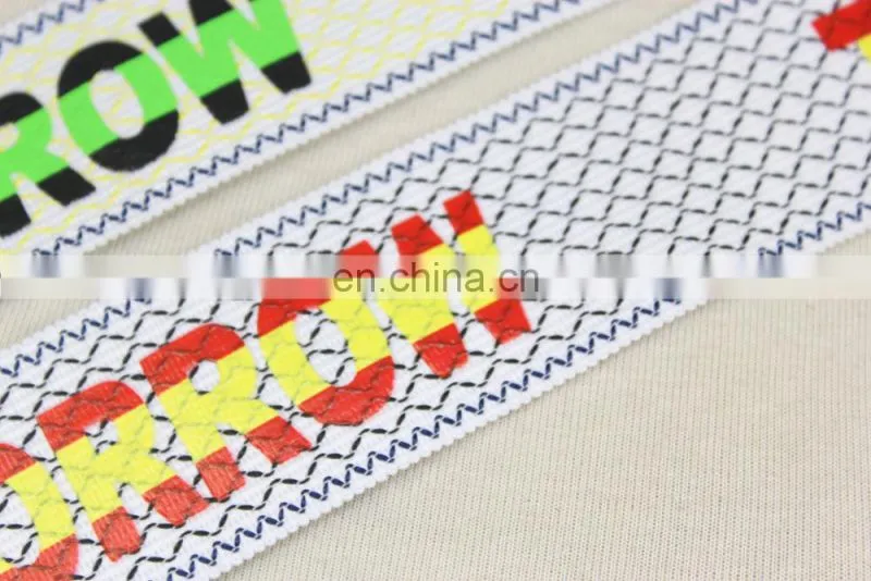 High quality letter webbing belt webbing strap printed nylon webbing
