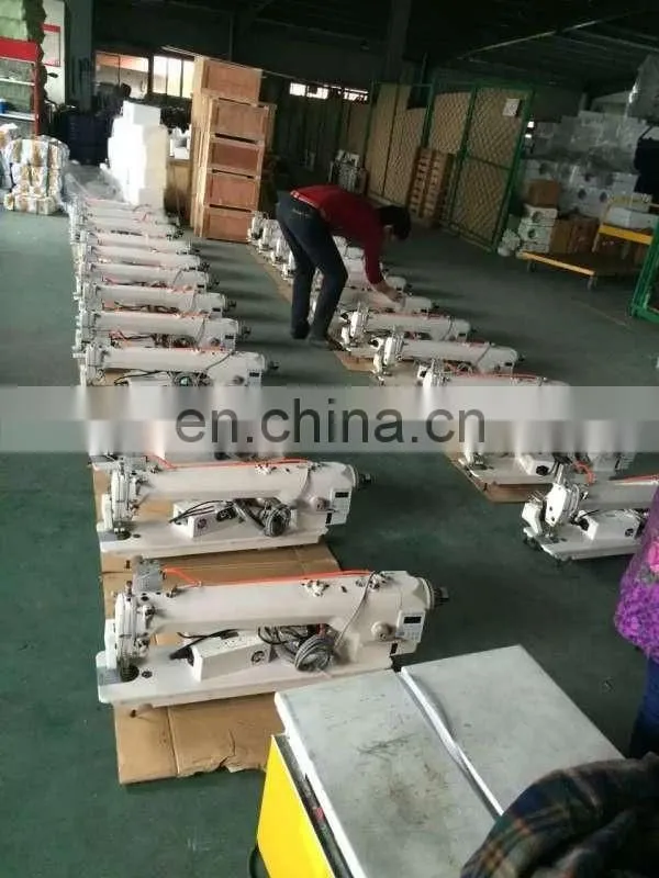 9900-D4 direct- drive long arm compound feed lockstitch sewing machine with four features
