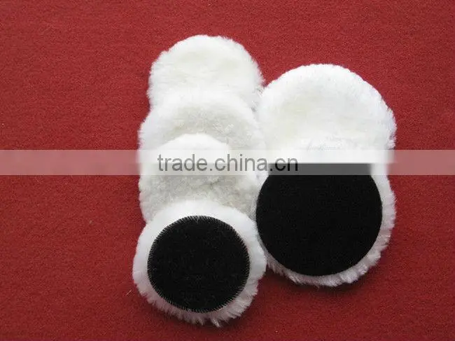 Sheep wool stainless car care product buffing pad