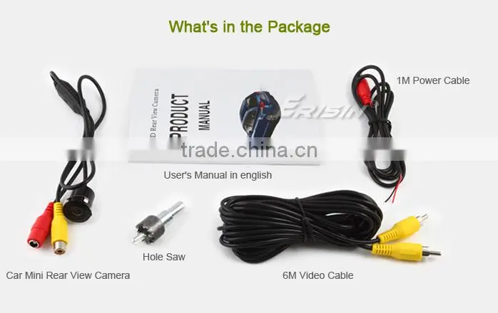 Erisin ES588 16.5mm Mini Car Color CMD Rear View Camera