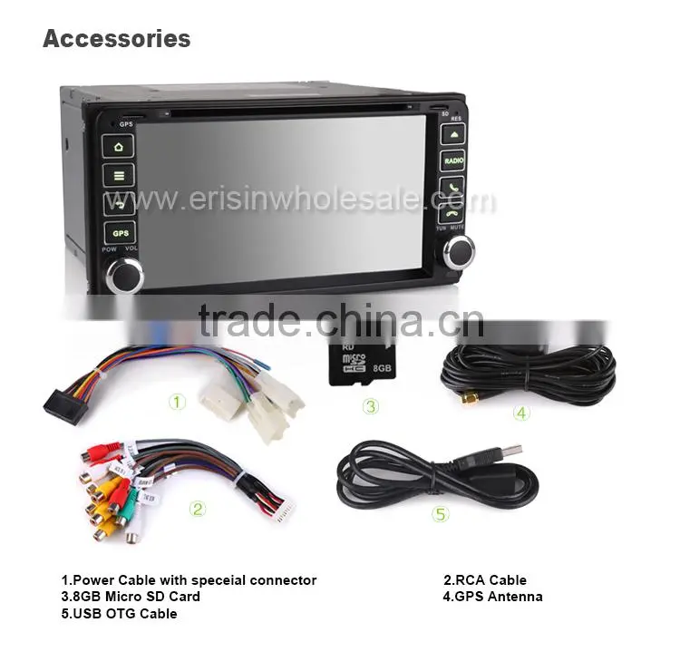 Erisin ES2603C 7 inch Touch Screen Car DVD Player for Toyota Vitz