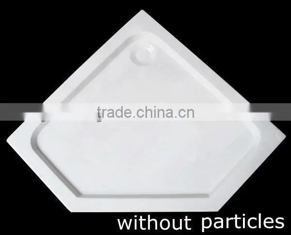 Diamond white Abs/Acrylic/stone low shower base