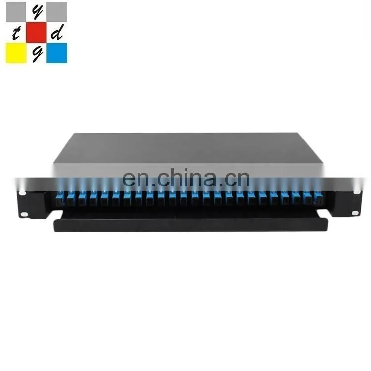 Empty FTTH Equipment Splitter Cassette Fiber Optic Patch Panel Mini ODF Type PLC Splitter Rack Mount