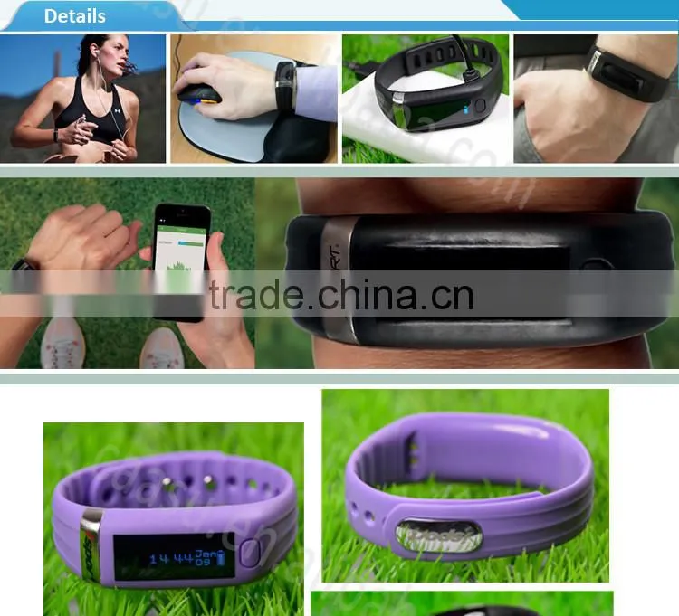 For Andriod and iOS Fitness Wristband Pedometer With Bluetooth