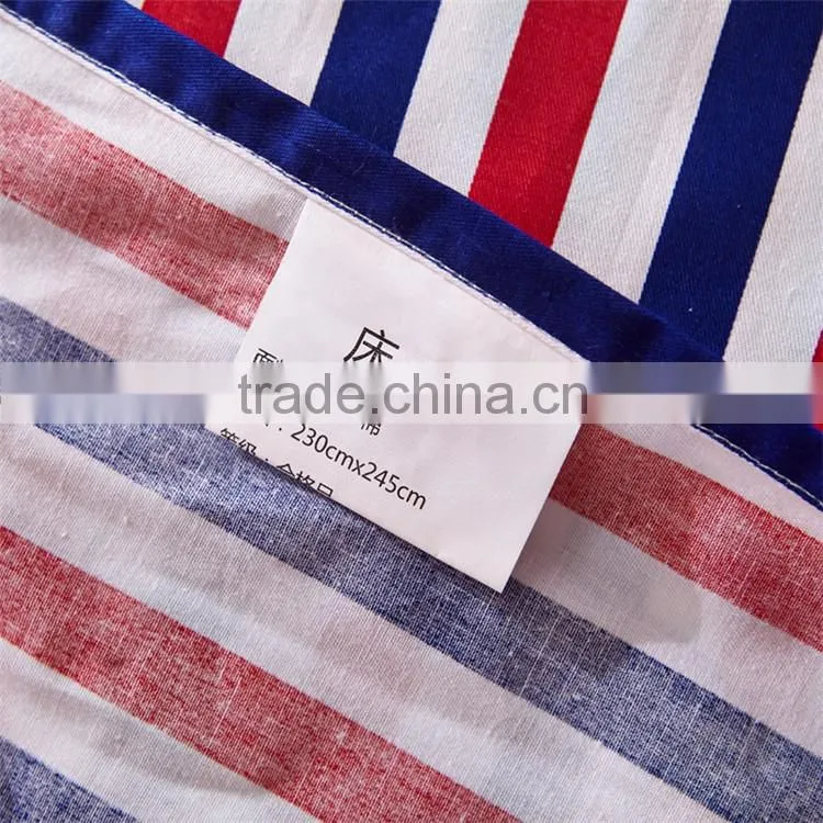 Hot bright color red maple leaf printed cotton sheets set good quality 100% cotton comforter bedding sets low price