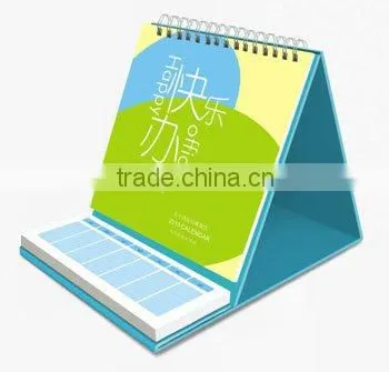 2014 creative cartoon table calendar printing