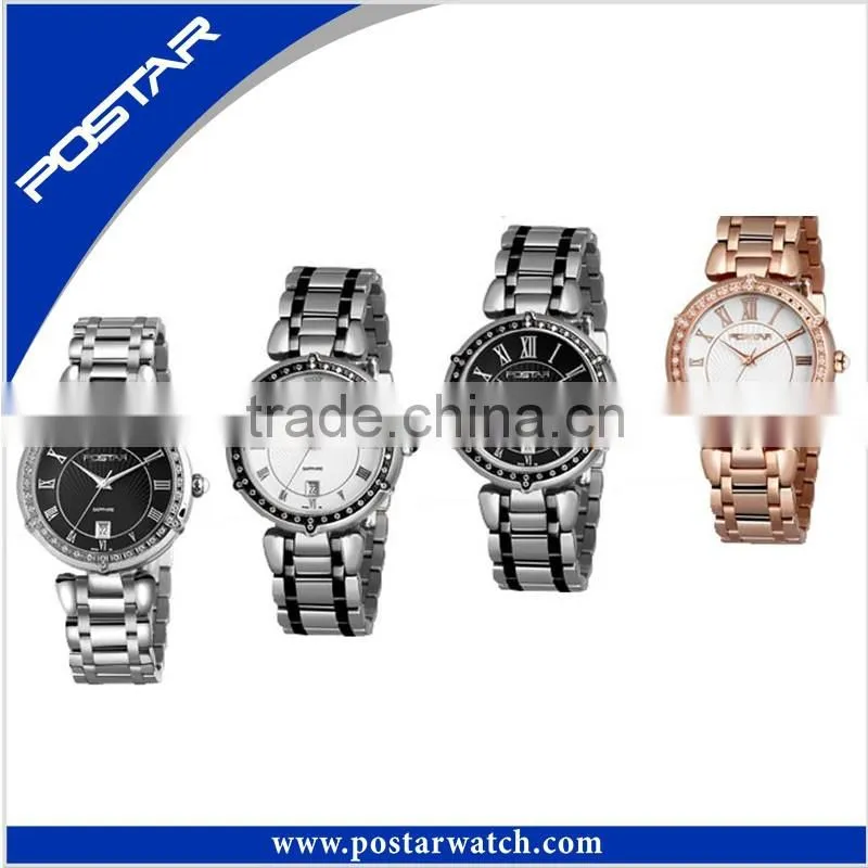 2015 New Vogue Top Selling Simple Design Quartz Movt The Postar Brand Watch