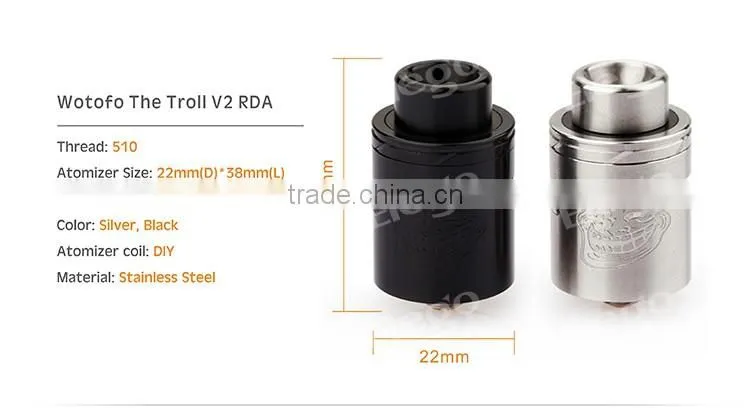 Wotofo The Troll V2 RDA in Stock, Troll V2 RDA wholesale